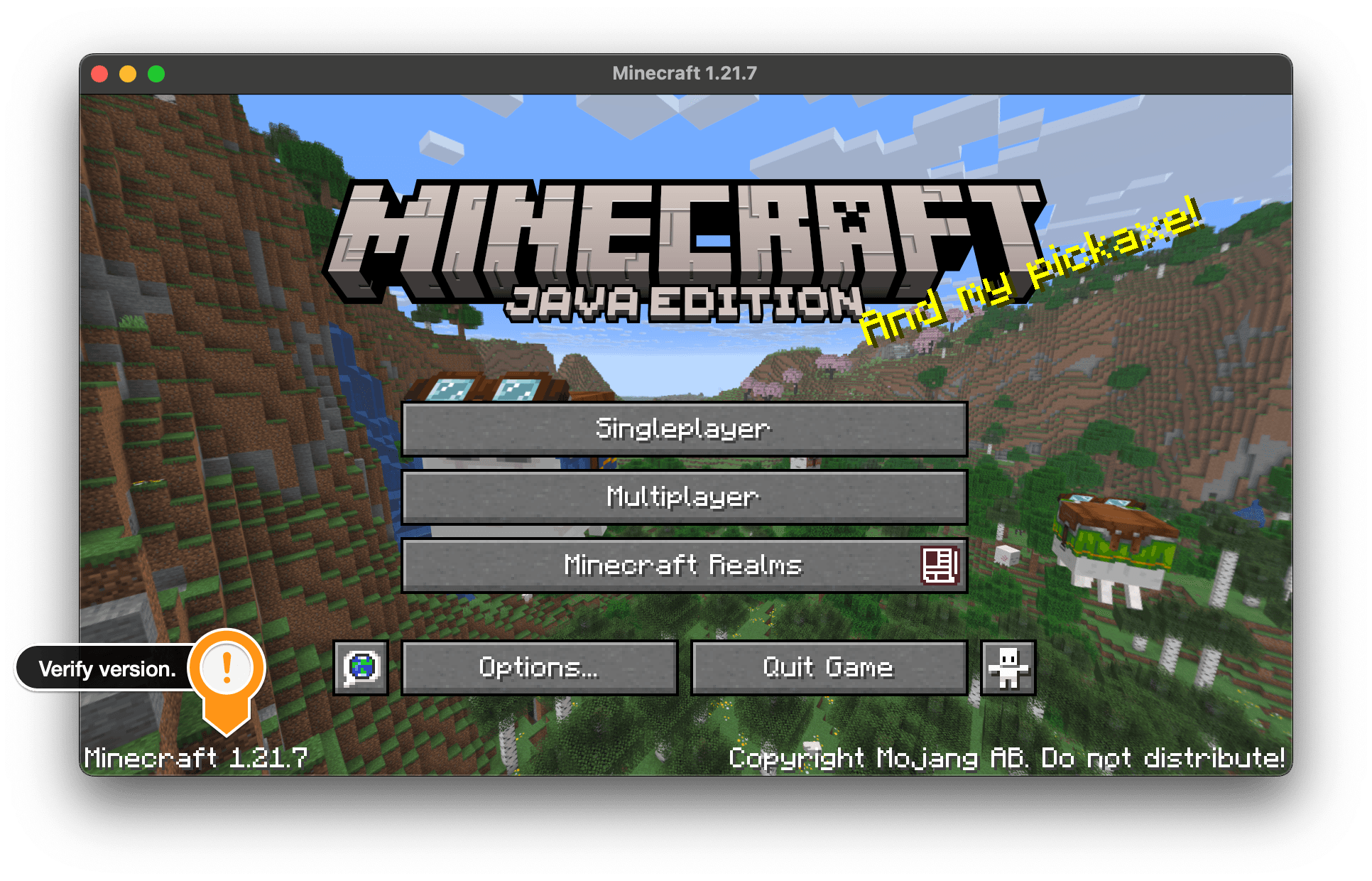 Verify the version in the lower left corner